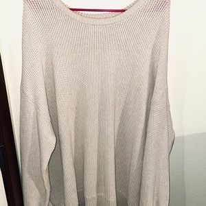 Beige old navy tunic sweater